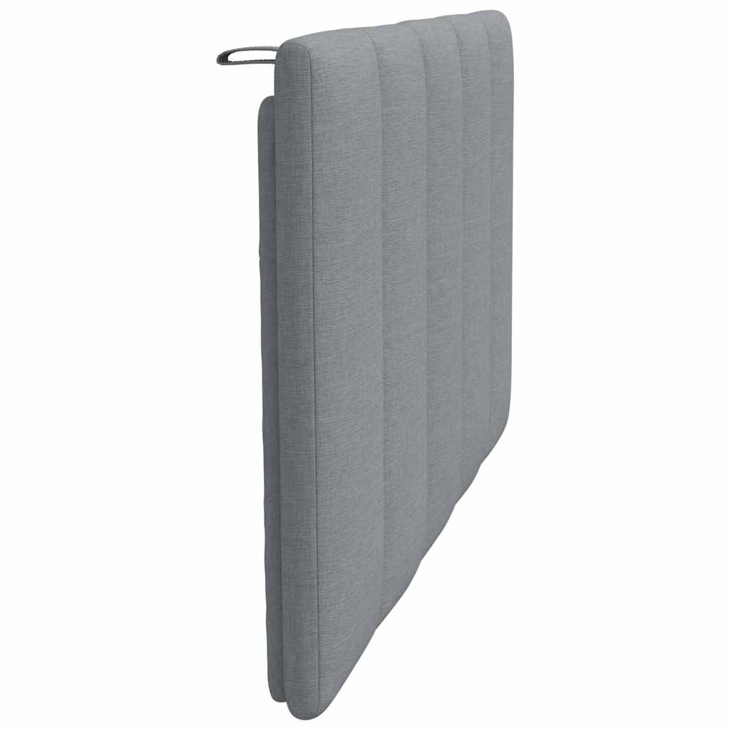 Coussin de tête de lit gris clair 80 cm tissu Têtes et pieds de lit vidaXL