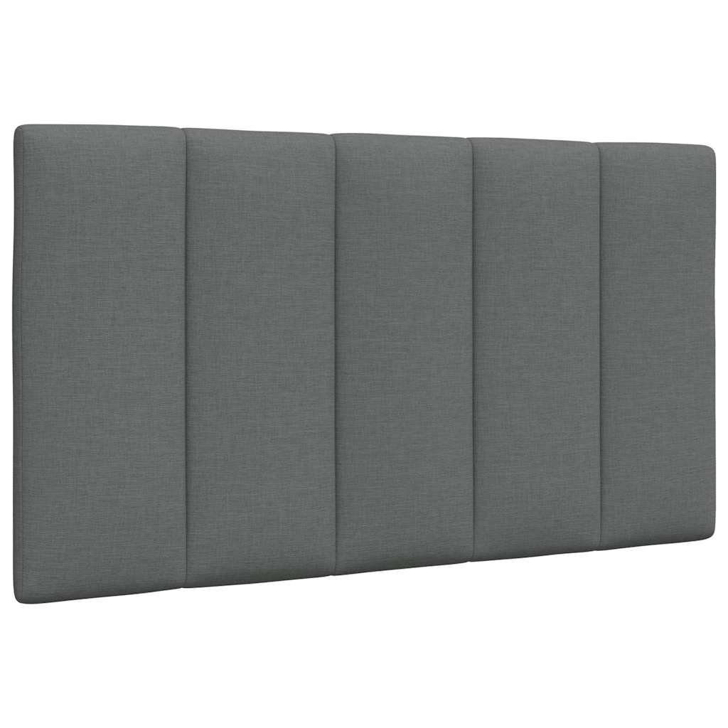 Coussin de tête de lit gris foncé 80 cm tissu Têtes et pieds de lit vidaXL