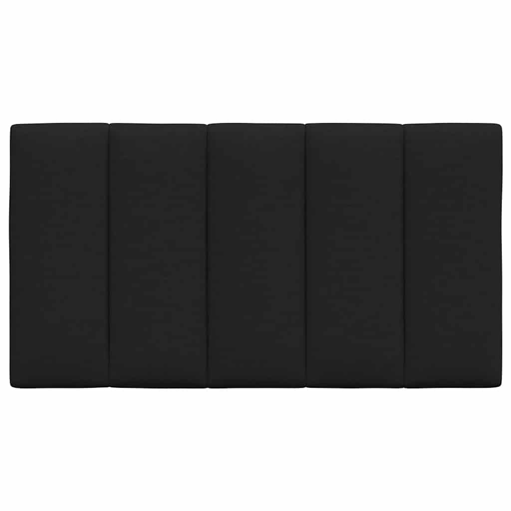 Coussin de tête de lit noir 80 cm tissu Têtes et pieds de lit vidaXL