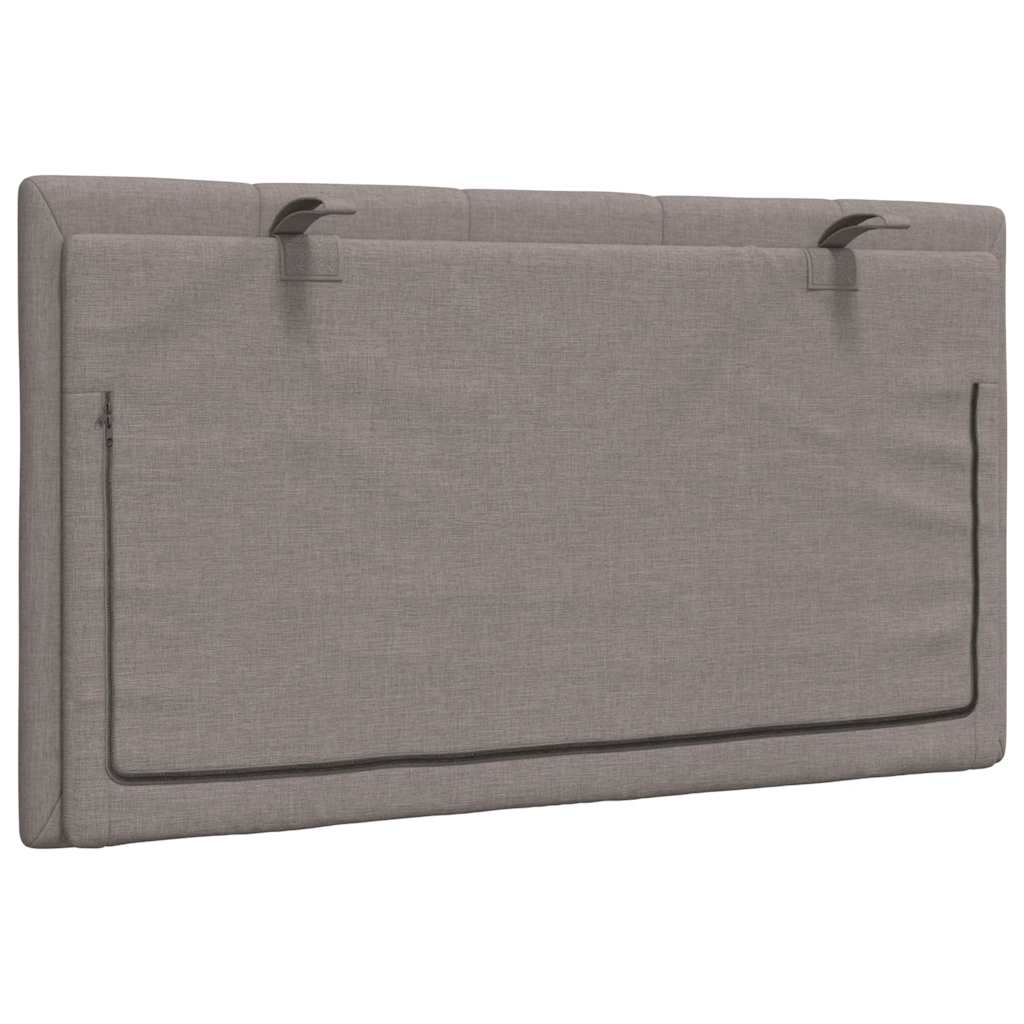 Coussin de tête de lit taupe 80 cm tissu Têtes et pieds de lit vidaXL