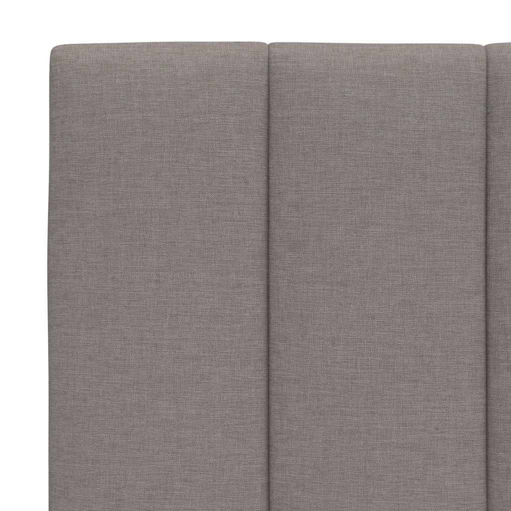 Coussin de tête de lit taupe 80 cm tissu Têtes et pieds de lit vidaXL