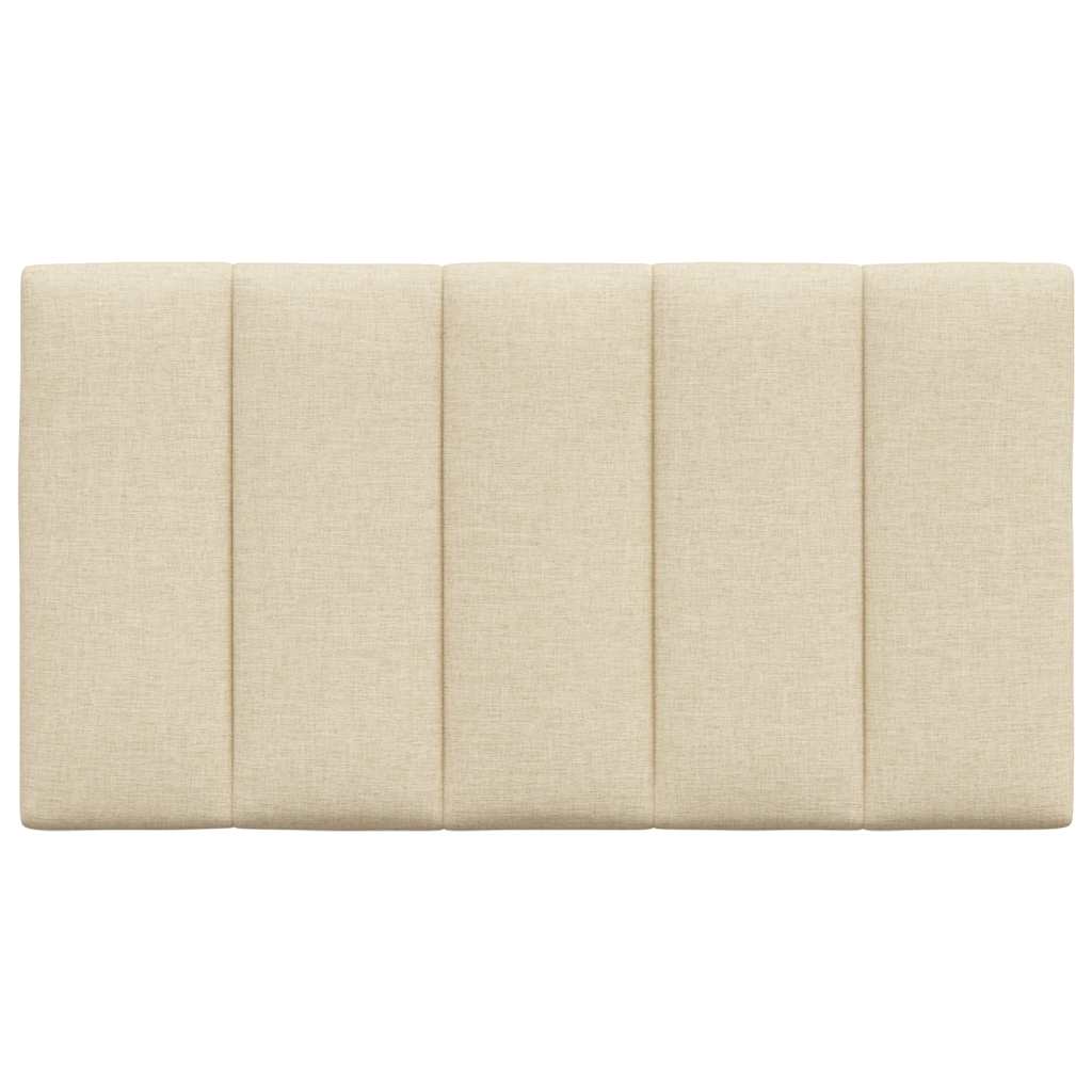 Coussin de tête de lit crème 80 cm tissu Têtes et pieds de lit vidaXL