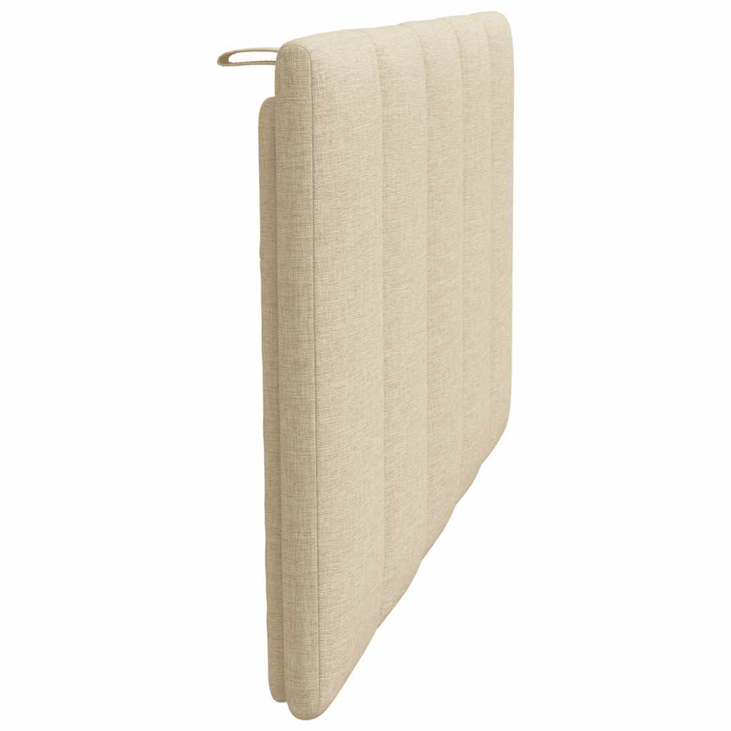 Coussin de tête de lit crème 80 cm tissu Têtes et pieds de lit vidaXL