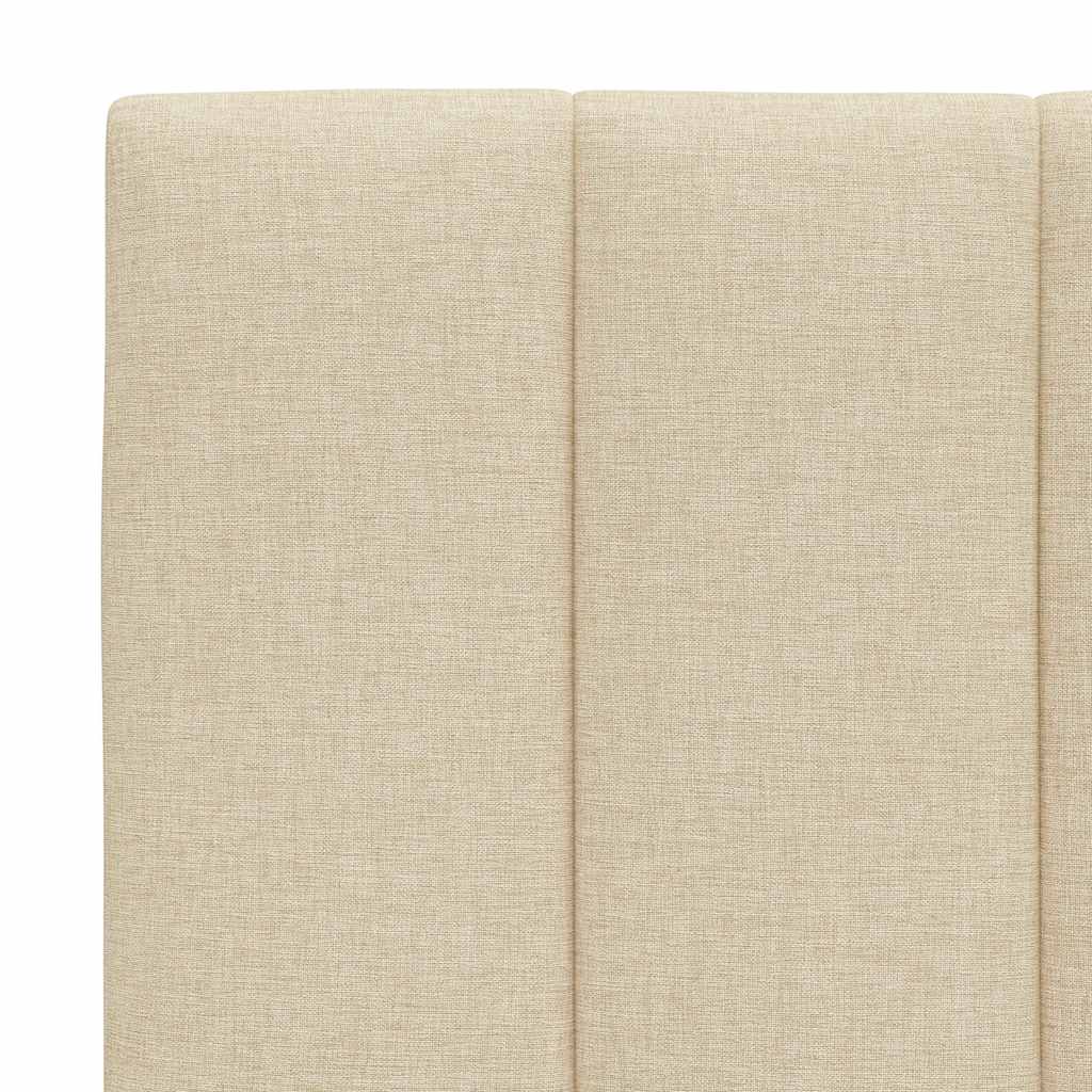 Coussin de tête de lit crème 80 cm tissu Têtes et pieds de lit vidaXL