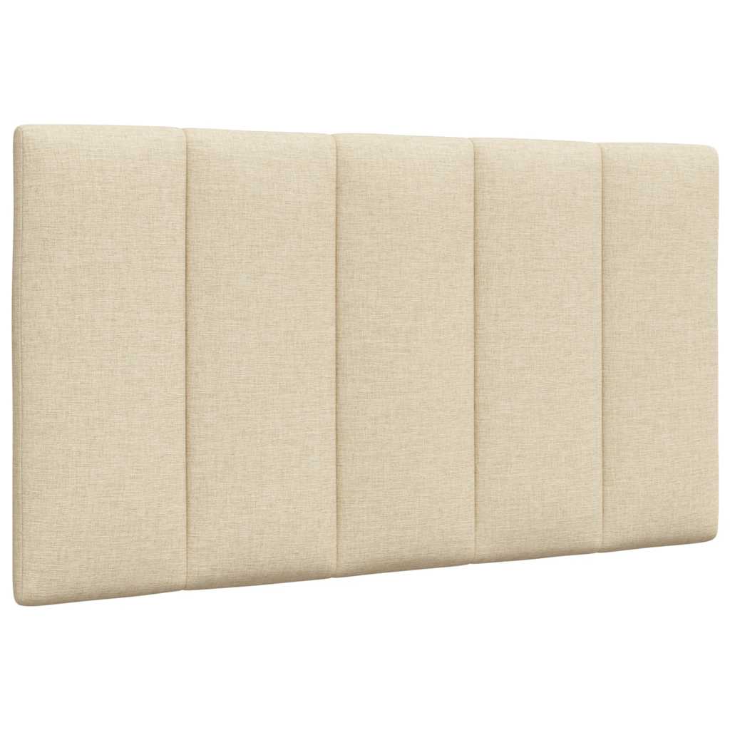 Coussin de tête de lit crème 80 cm tissu Têtes et pieds de lit vidaXL