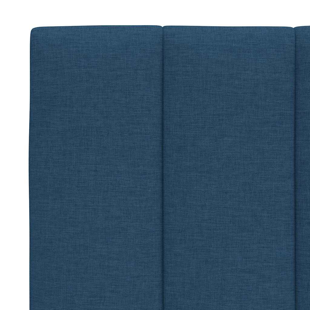 Coussin de tête de lit bleu 80 cm tissu Têtes et pieds de lit vidaXL