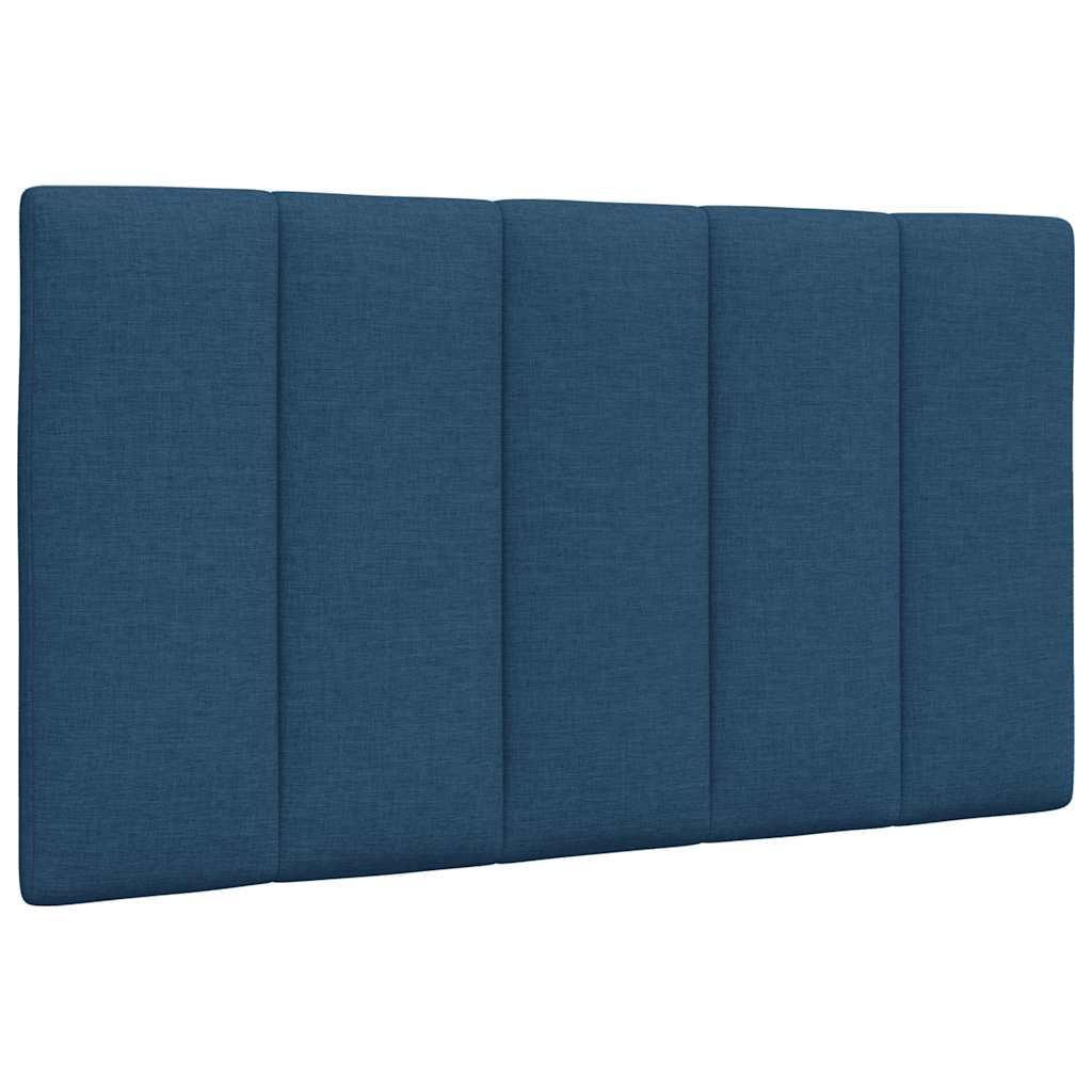 Coussin de tête de lit bleu 80 cm tissu Têtes et pieds de lit vidaXL