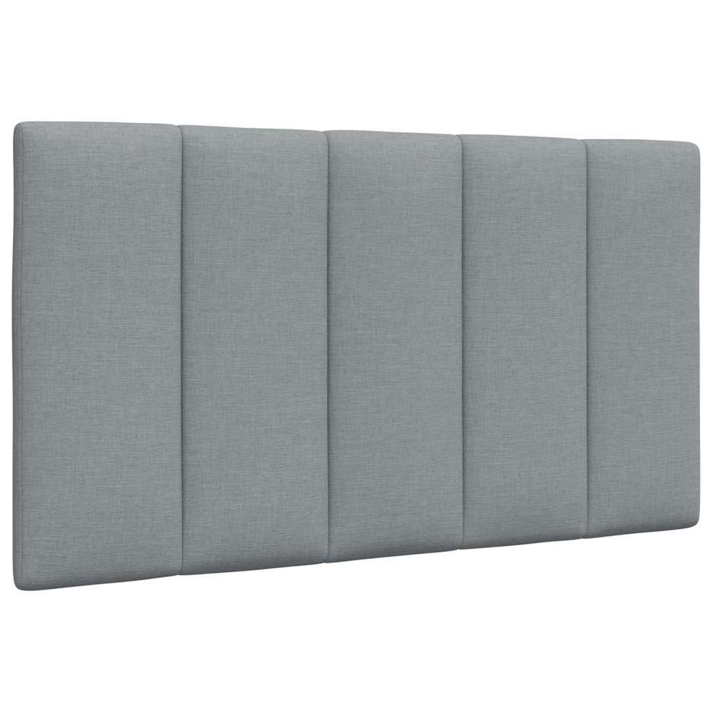 Coussin de tête de lit gris clair 90 cm tissu Têtes et pieds de lit vidaXL