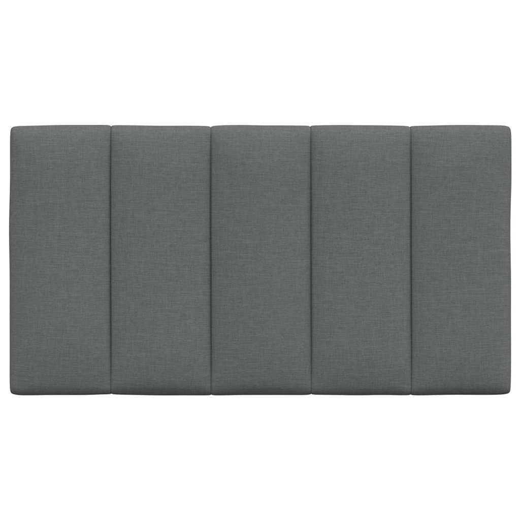 Coussin de tête de lit gris foncé 90 cm tissu Têtes et pieds de lit vidaXL