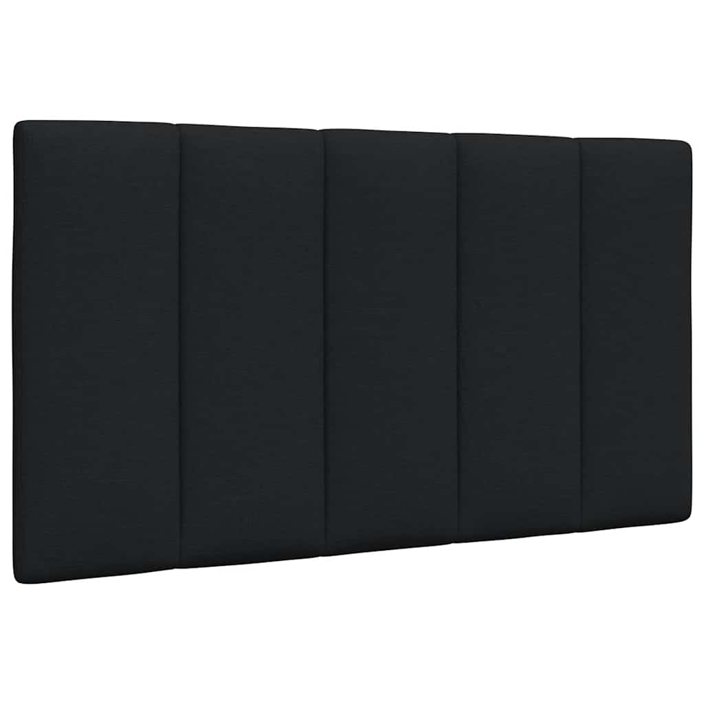 Coussin de tête de lit noir 90 cm tissu Têtes et pieds de lit vidaXL