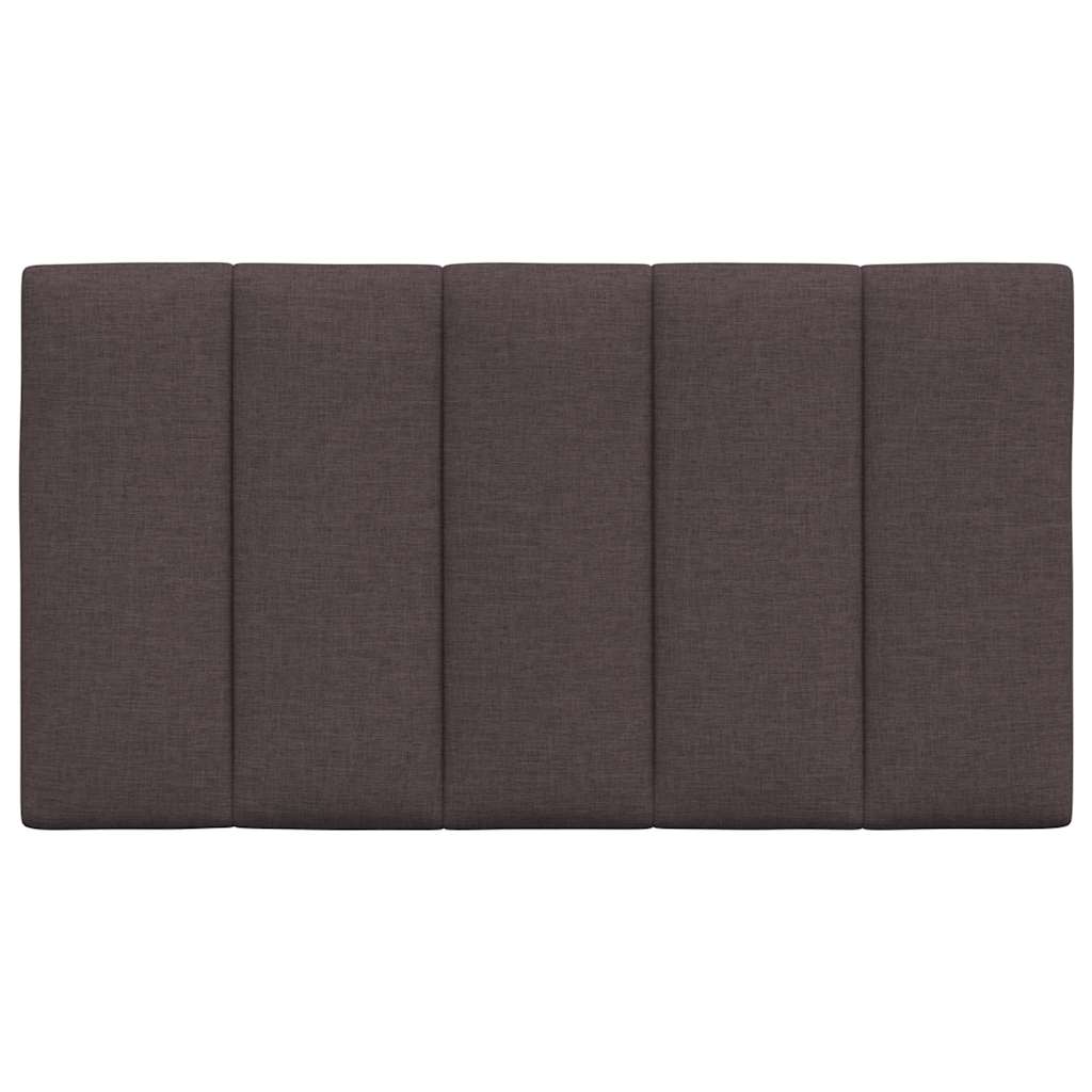 Coussin de tête de lit marron foncé 90 cm tissu Têtes et pieds de lit vidaXL