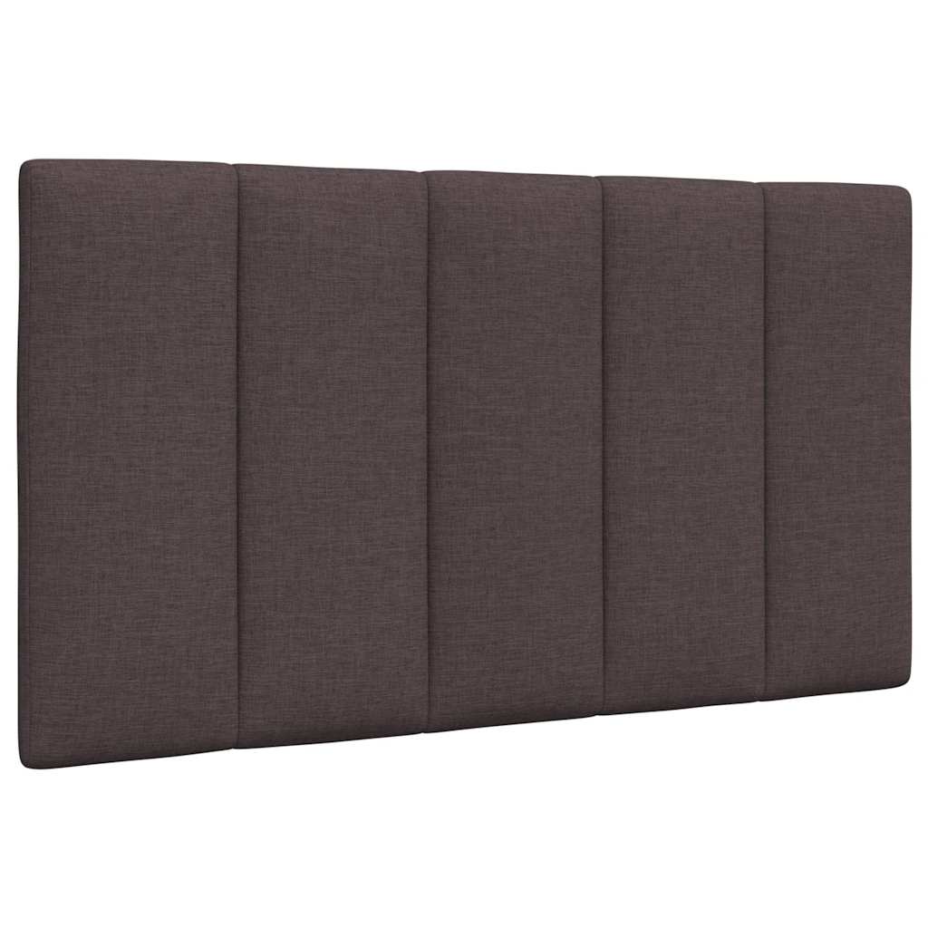 Coussin de tête de lit marron foncé 90 cm tissu Têtes et pieds de lit vidaXL