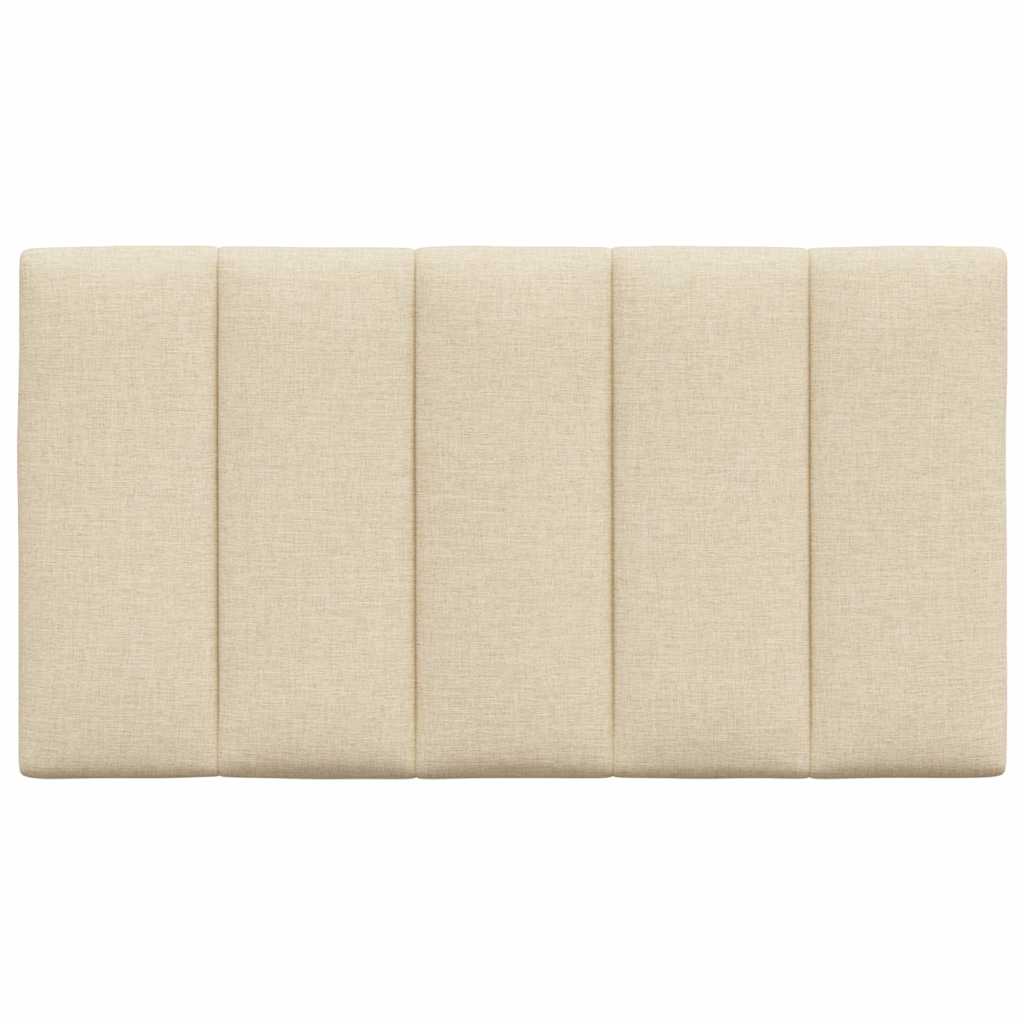 Coussin de tête de lit crème 90 cm tissu Têtes et pieds de lit vidaXL