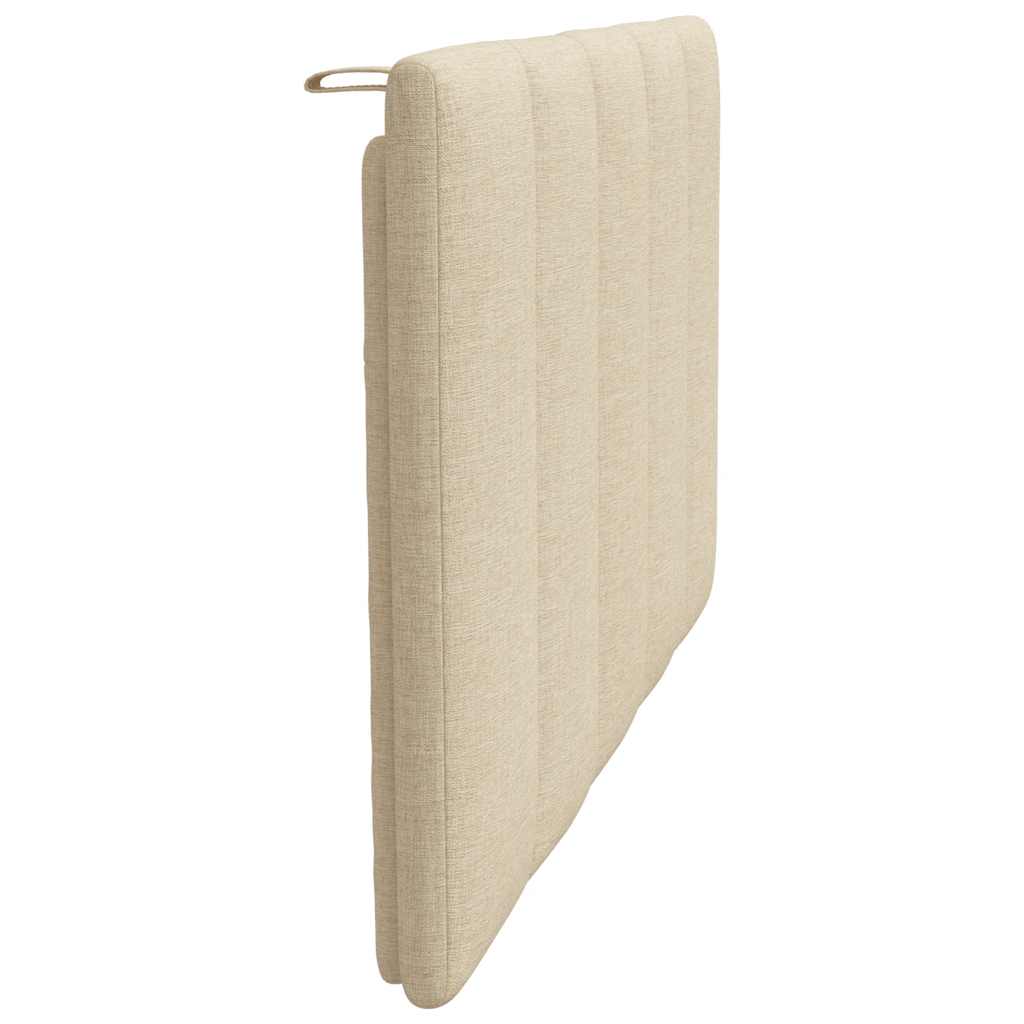 Coussin de tête de lit crème 90 cm tissu Têtes et pieds de lit vidaXL