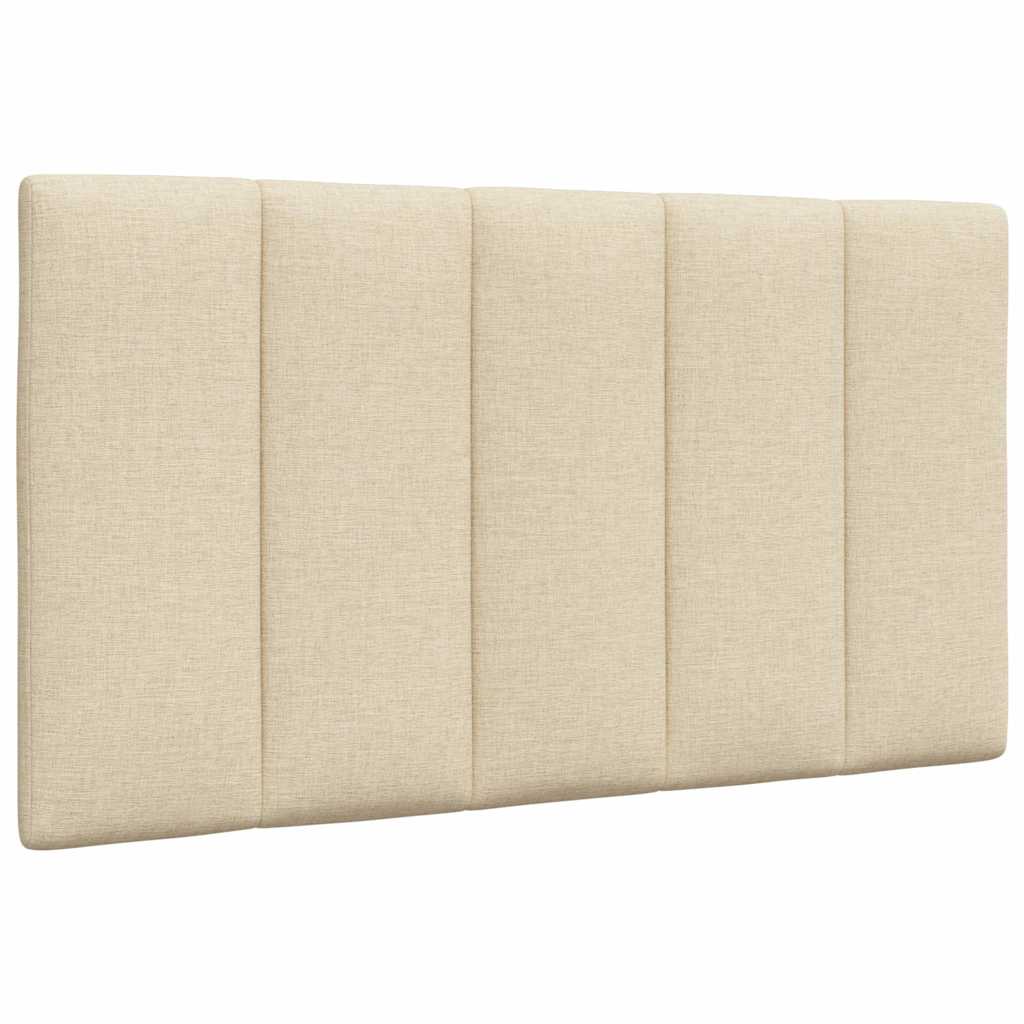 Coussin de tête de lit crème 90 cm tissu Têtes et pieds de lit vidaXL