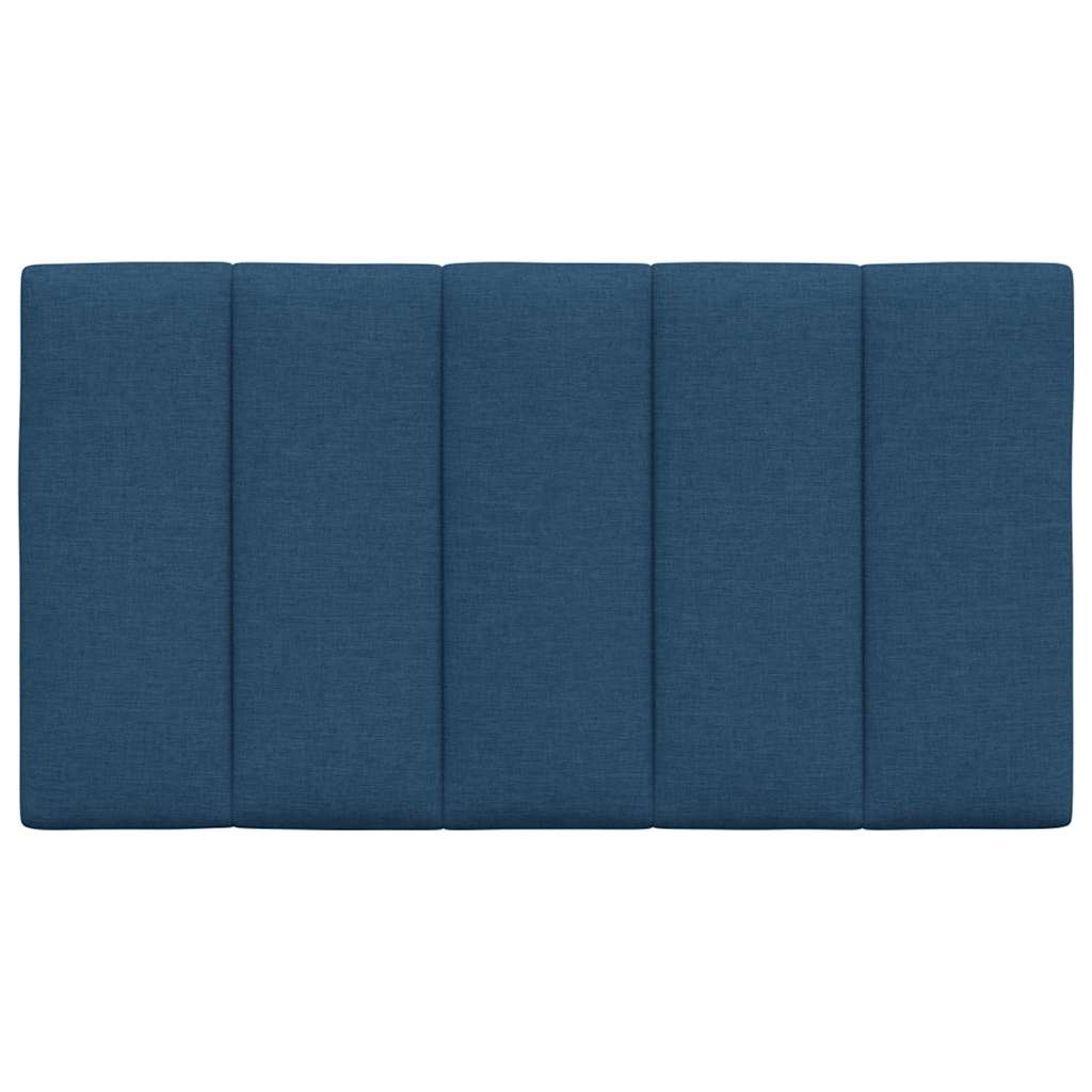 Coussin de tête de lit bleu 90 cm tissu Têtes et pieds de lit vidaXL