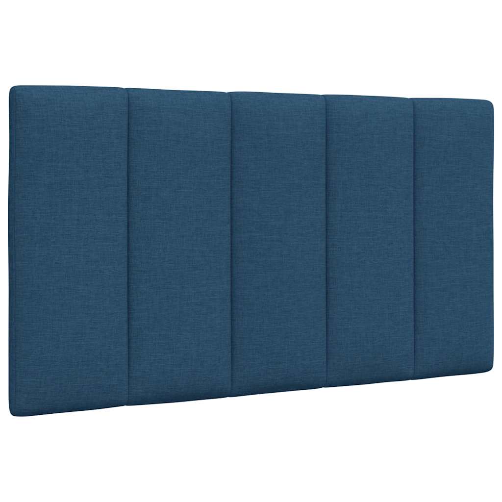 Coussin de tête de lit bleu 90 cm tissu Têtes et pieds de lit vidaXL