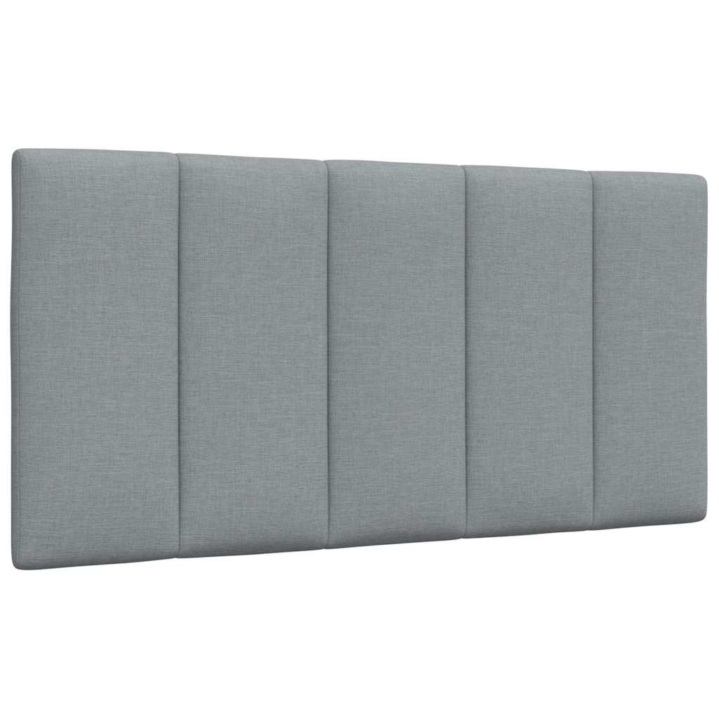 Coussin de tête de lit gris clair 100 cm tissu Têtes et pieds de lit vidaXL