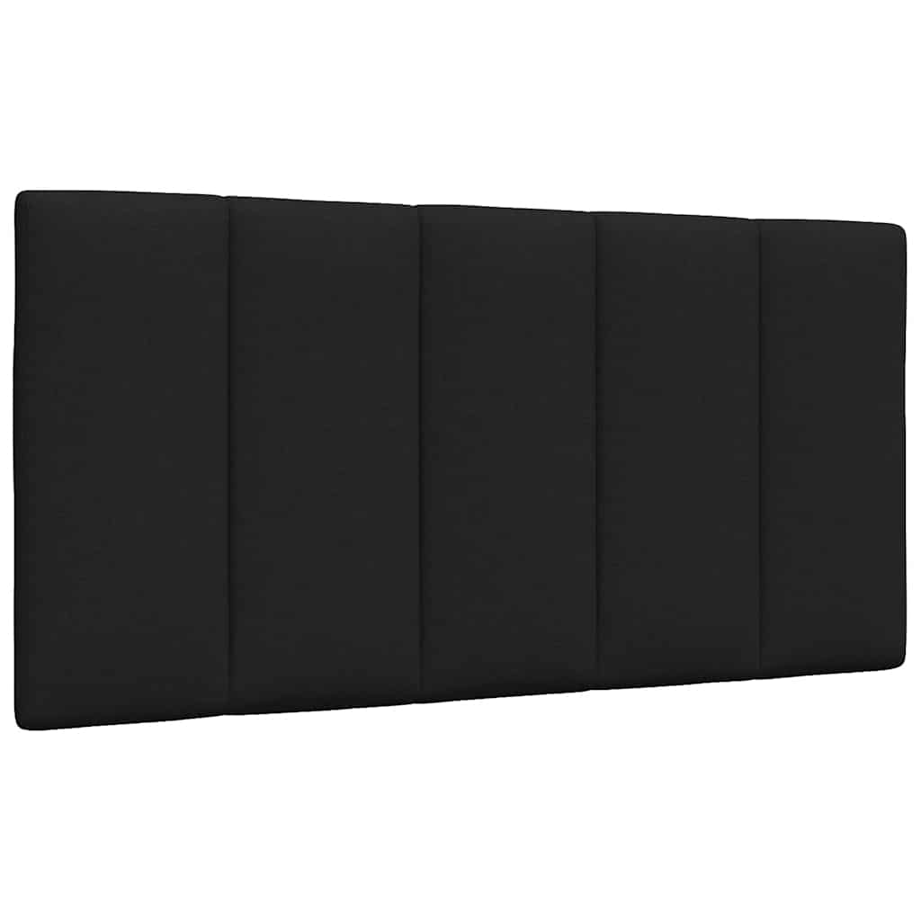 Coussin de tête de lit noir 100 cm tissu Têtes et pieds de lit vidaXL