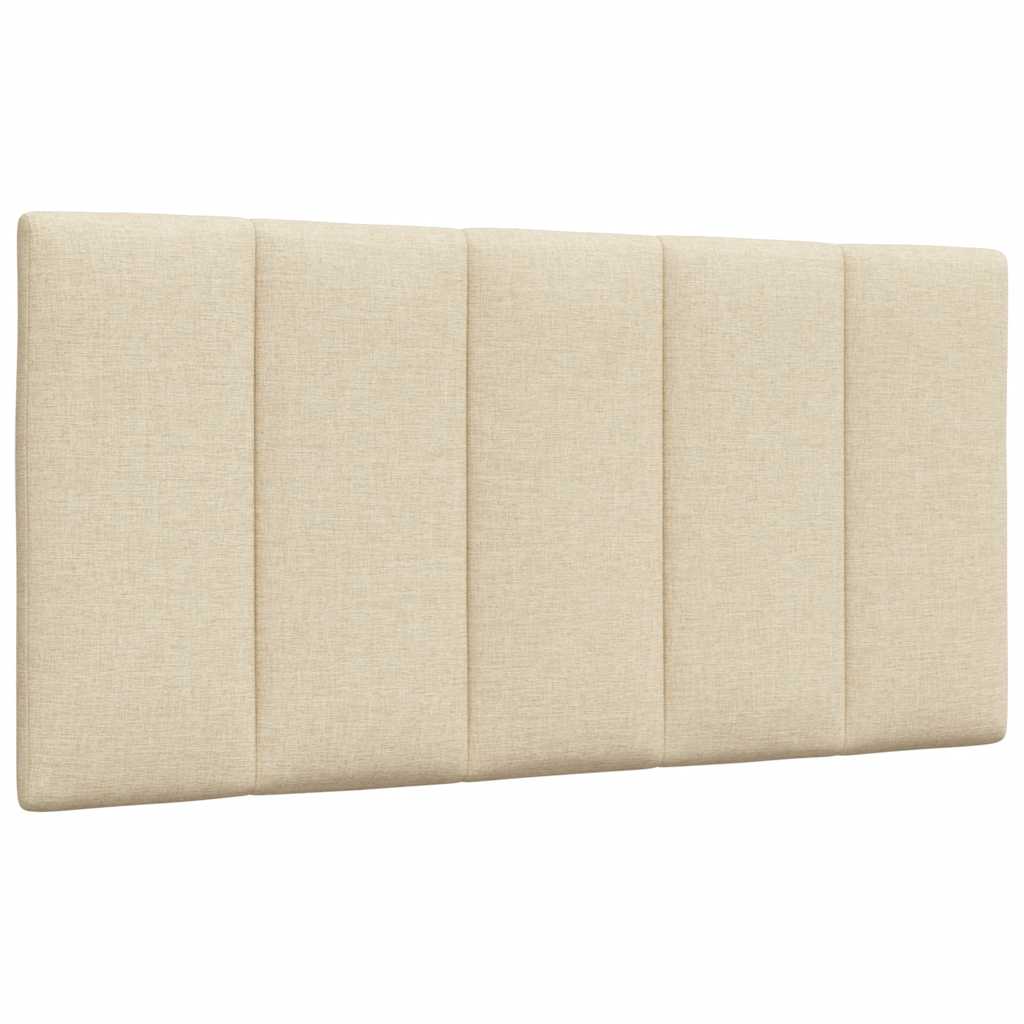 Coussin de tête de lit crème 100 cm tissu Têtes et pieds de lit vidaXL