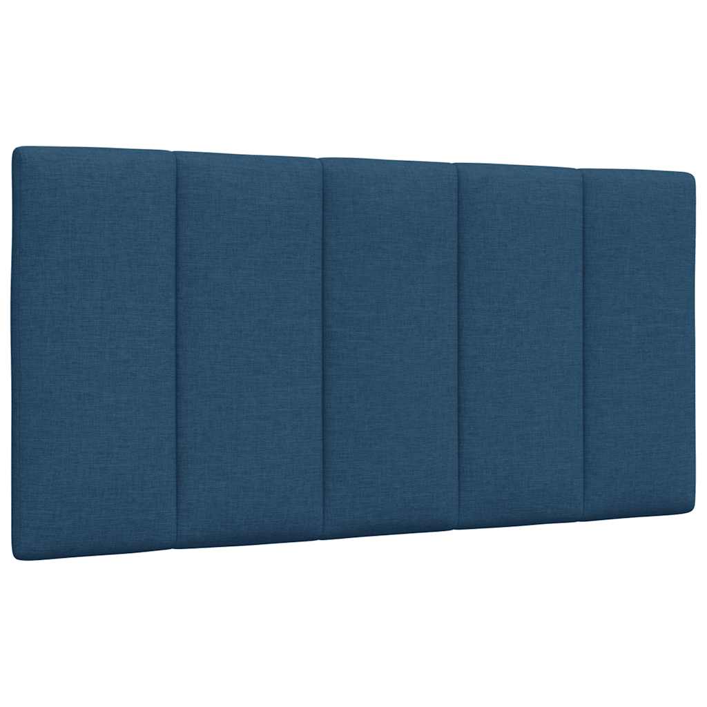 Coussin de tête de lit bleu 100 cm tissu Têtes et pieds de lit vidaXL