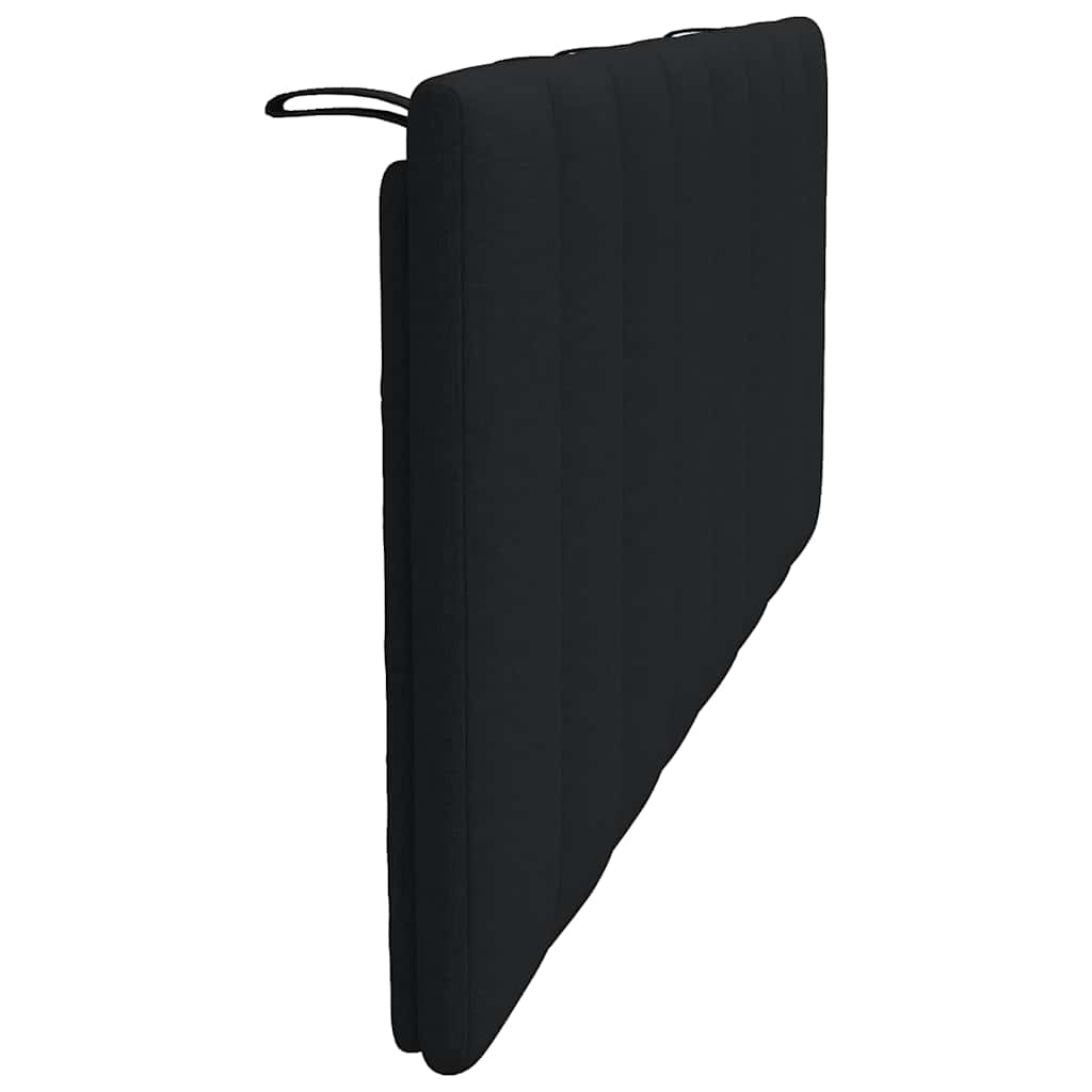 Coussin de tête de lit noir 140 cm tissu Têtes et pieds de lit vidaXL