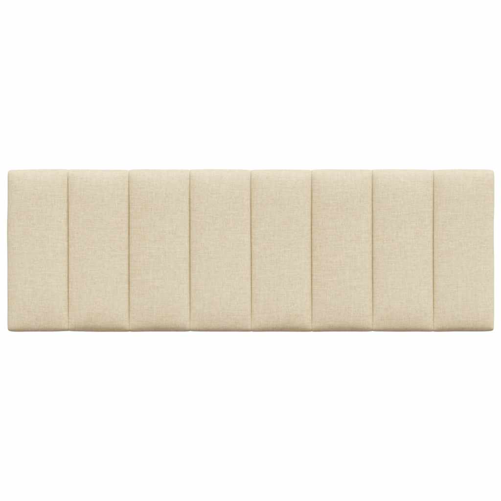 Coussin de tête de lit crème 140 cm tissu Têtes et pieds de lit vidaXL