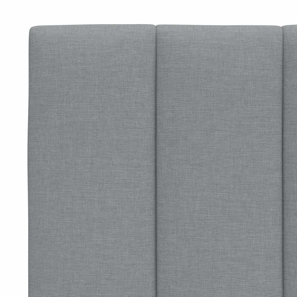 Coussin de tête de lit gris clair 160 cm tissu Têtes et pieds de lit vidaXL