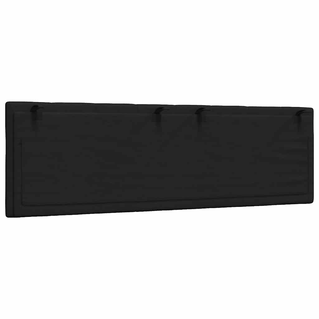 Coussin de tête de lit noir 160 cm tissu Têtes et pieds de lit vidaXL