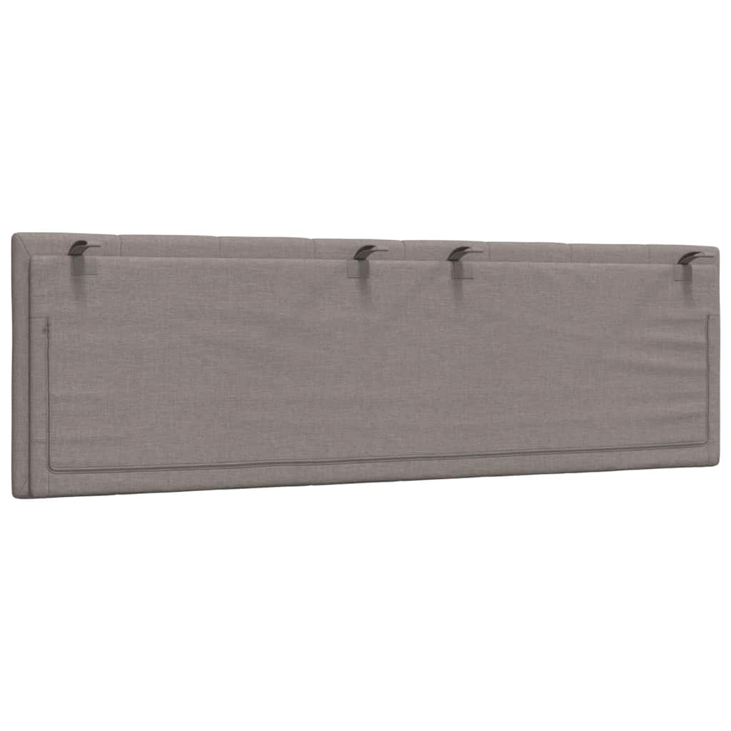 Coussin de tête de lit taupe 160 cm tissu Têtes et pieds de lit vidaXL