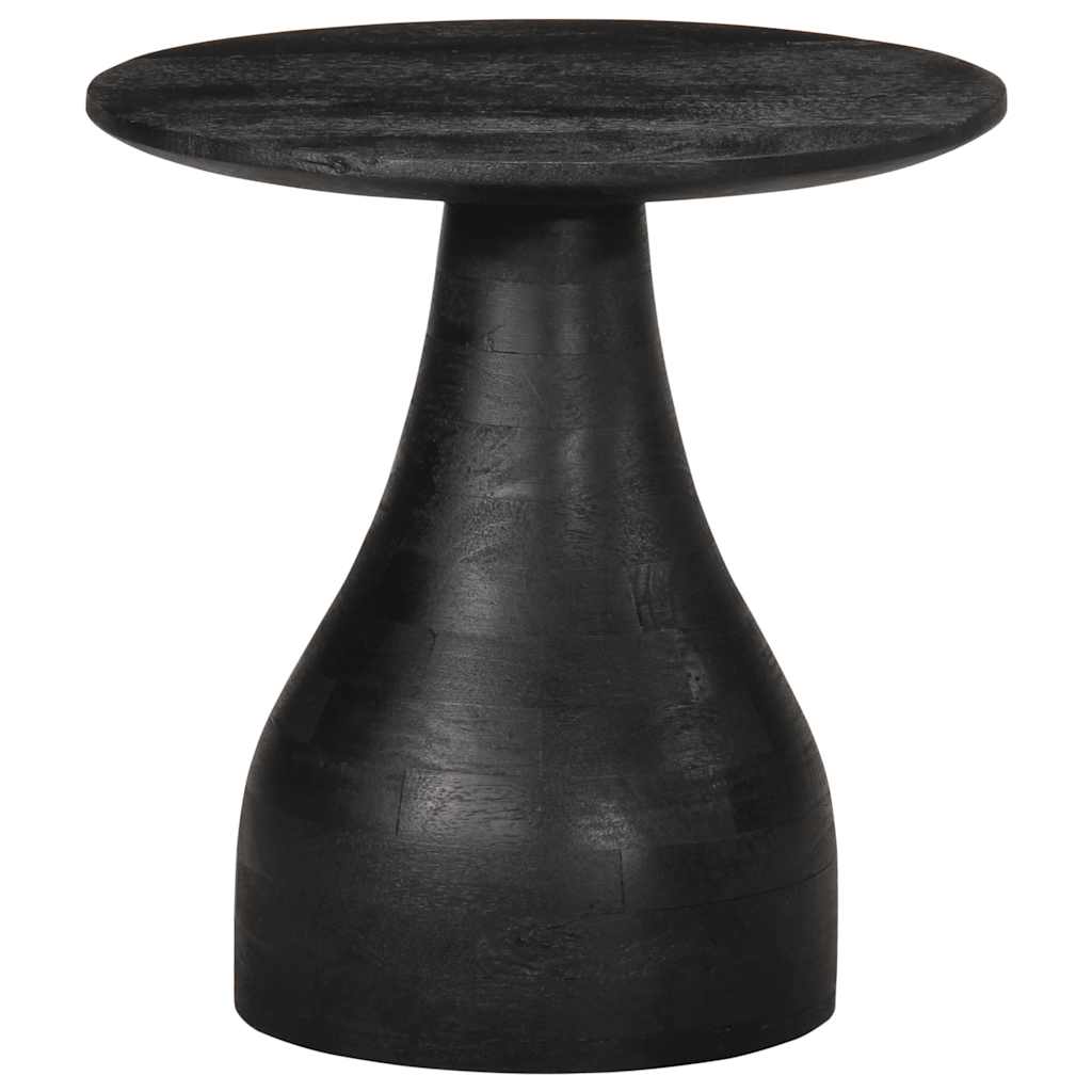 Table d'appoint noir Ø40x40 cm bois de manguier massif Tables d'appoint vidaXL