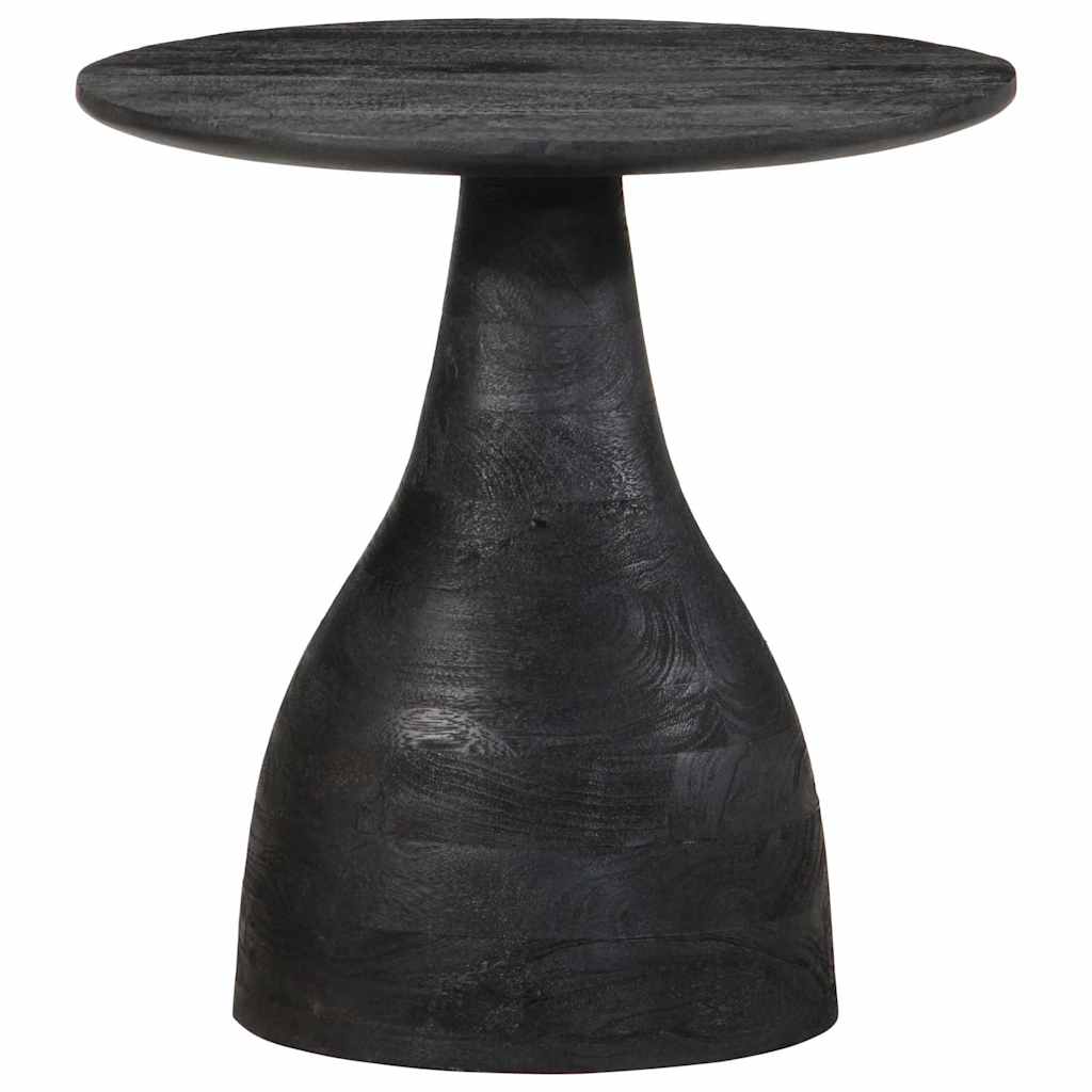 Table d'appoint noir Ø40x40 cm bois de manguier massif Tables d'appoint vidaXL