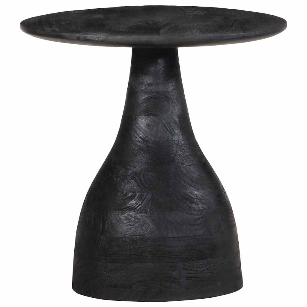 Table d'appoint noir Ø40x40 cm bois de manguier massif Tables d'appoint vidaXL