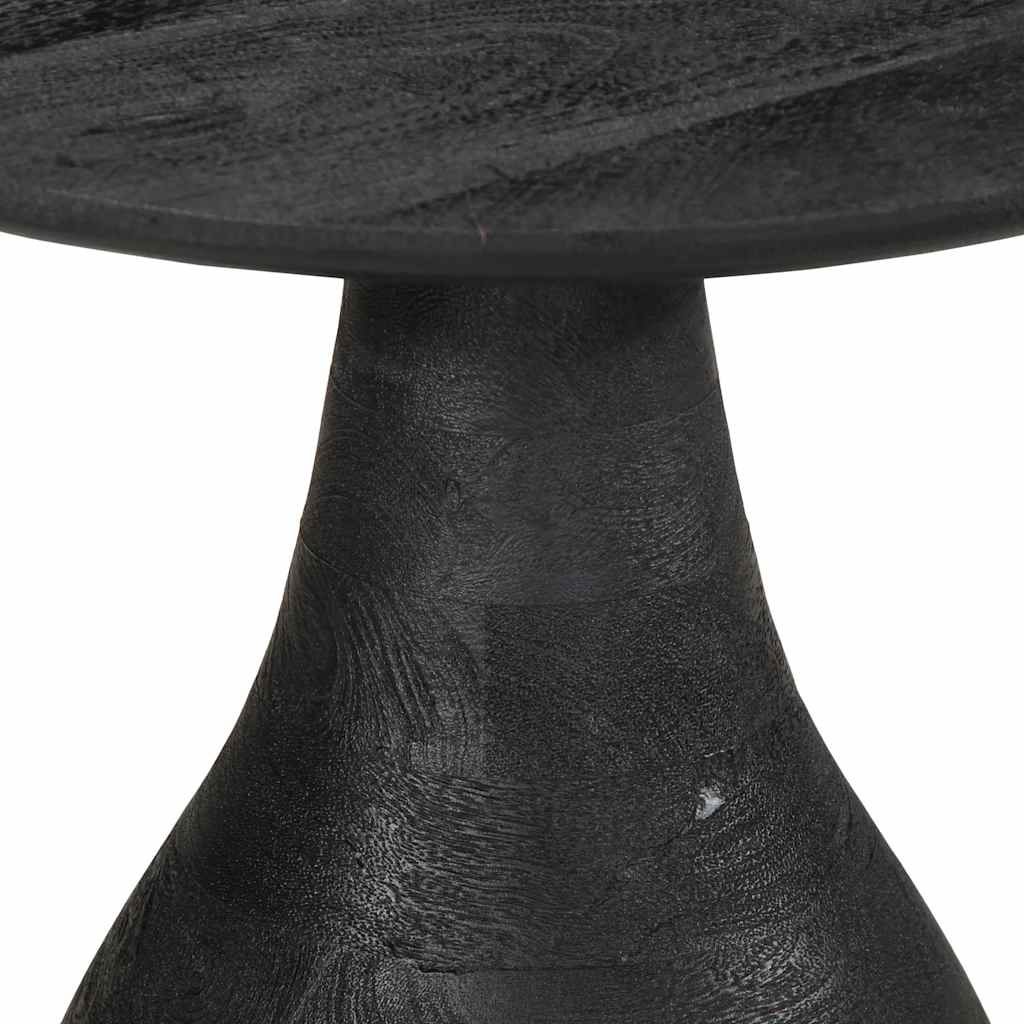 Table d'appoint noir Ø40x40 cm bois de manguier massif Tables d'appoint vidaXL