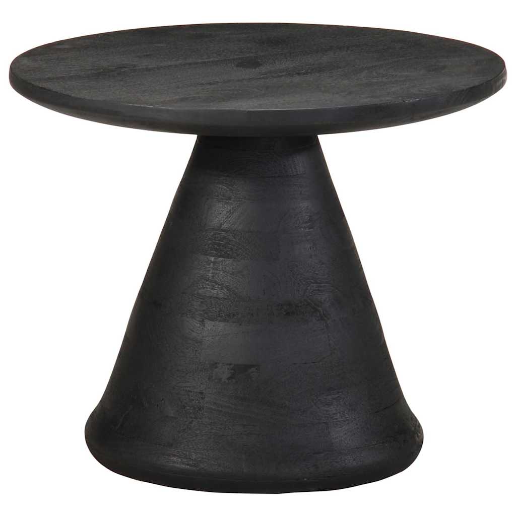 Table d'appoint noir Ø50x40 cm bois de manguier massif Tables d'appoint vidaXL