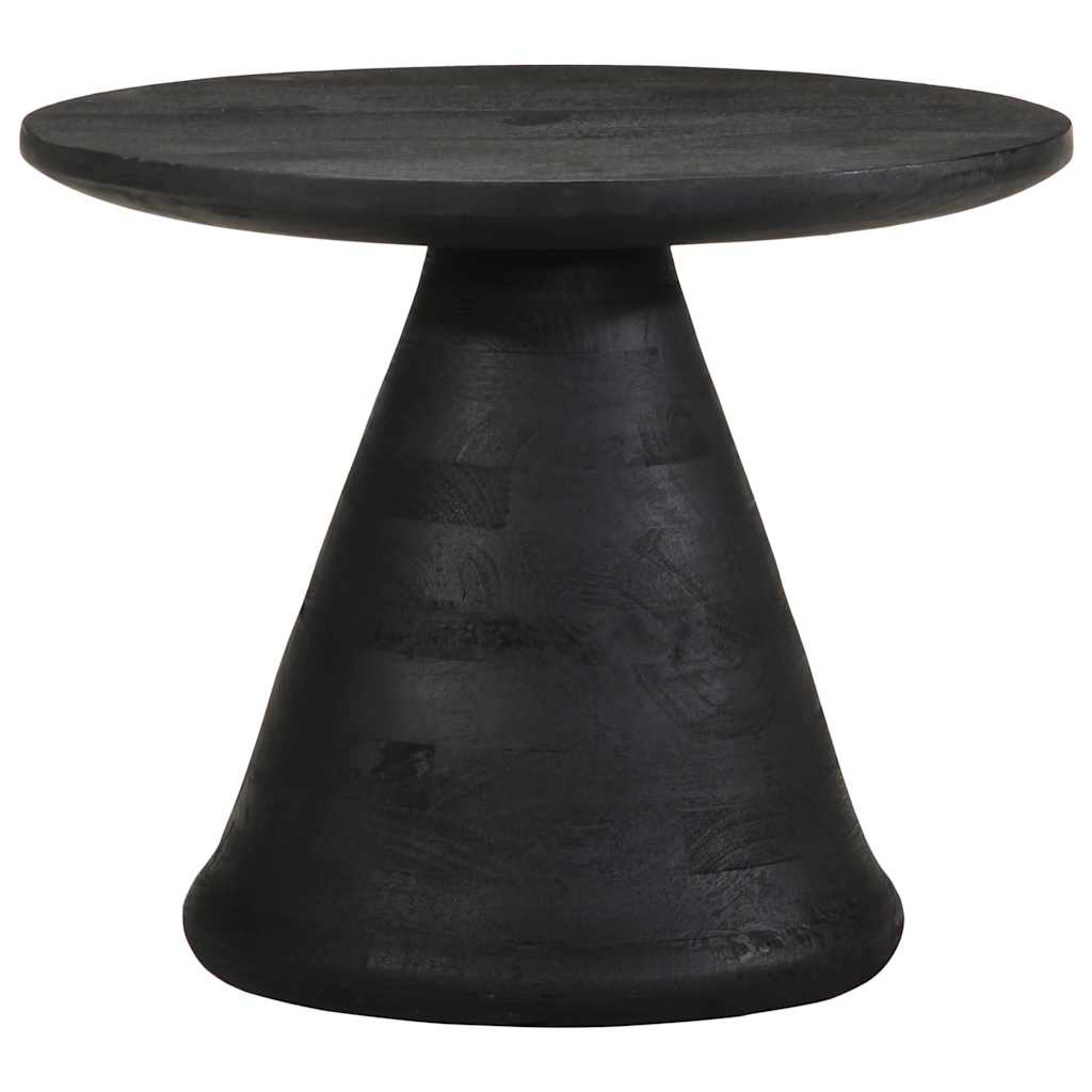 Table d'appoint noir Ø50x40 cm bois de manguier massif Tables d'appoint vidaXL