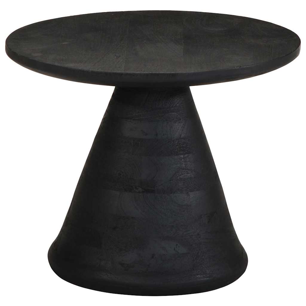 Table d'appoint noir Ø50x40 cm bois de manguier massif Tables d'appoint vidaXL