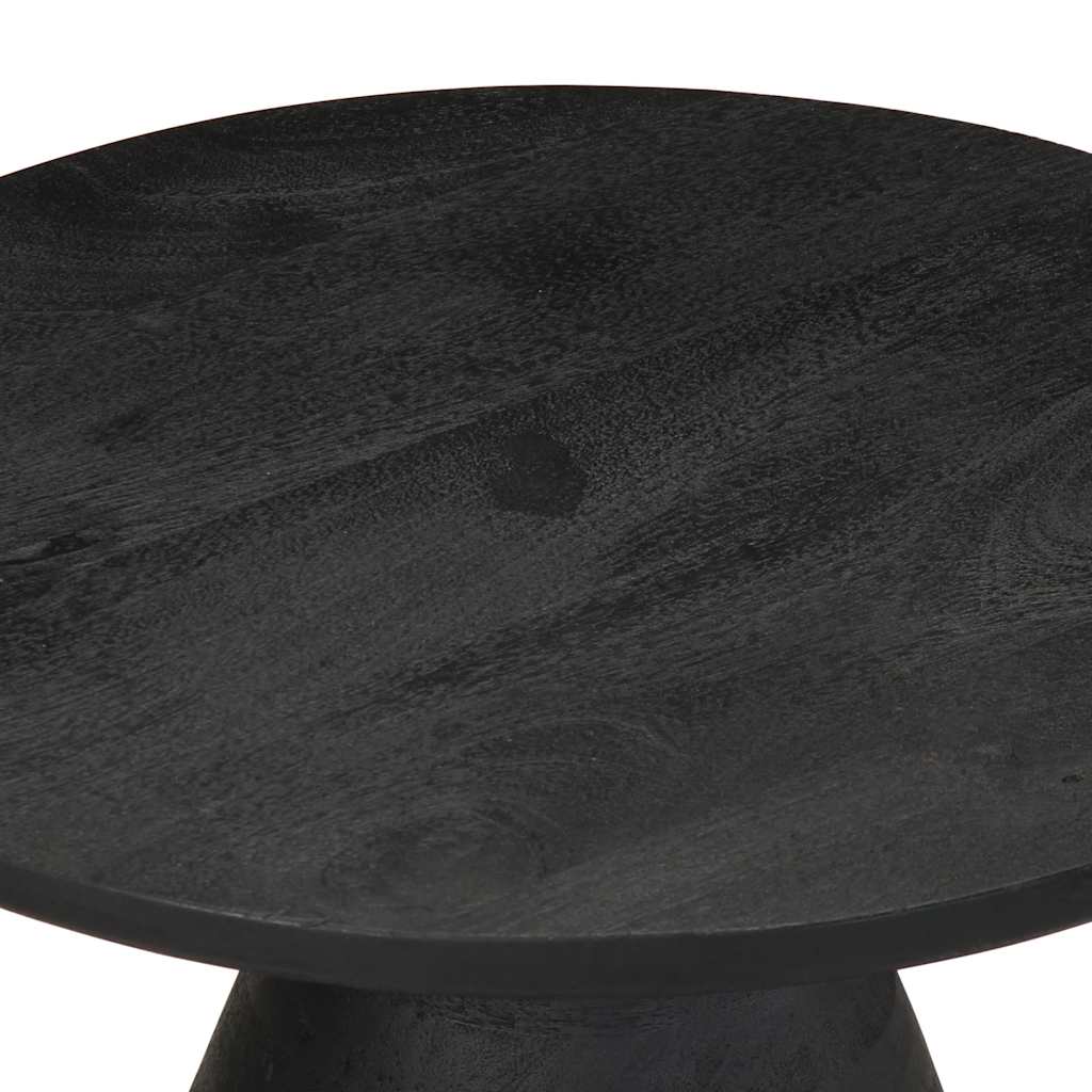 Table d'appoint noir Ø50x40 cm bois de manguier massif Tables d'appoint vidaXL