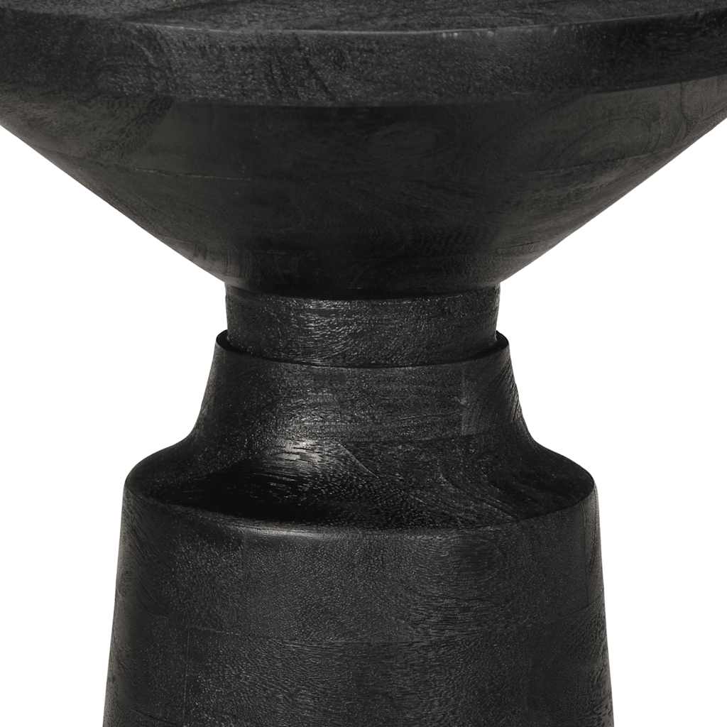 Table d'appoint noir Ø33x50 cm bois de manguier massif Tables d'appoint vidaXL