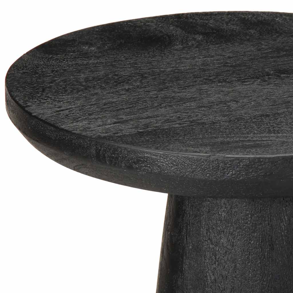 Table d'appoint noir Ø30x60 cm bois de manguier massif Tables d'appoint vidaXL