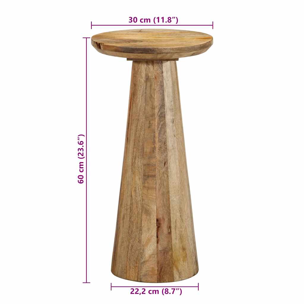 Table d'appoint Ø30x60 cm bois de manguier massif Tables d'appoint vidaXL