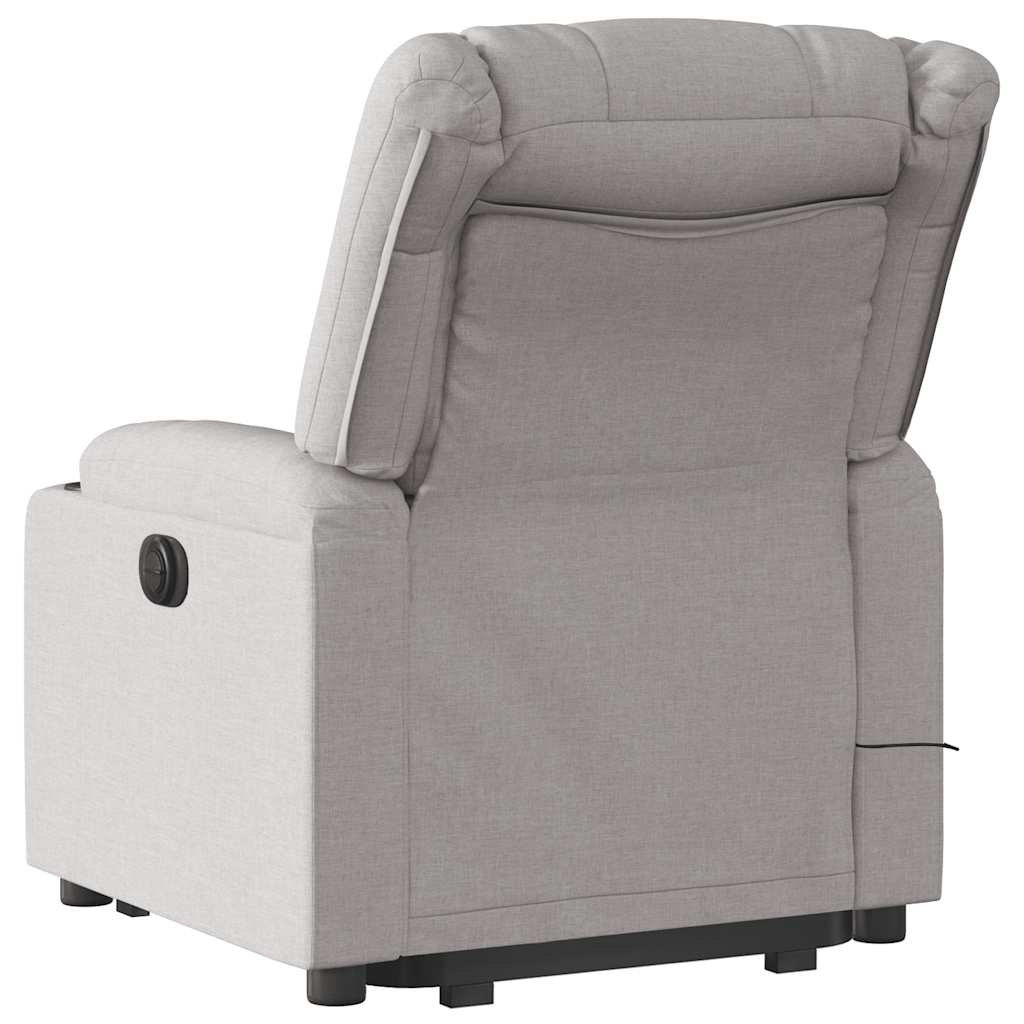 Fauteuil de massage inclinable gris nuage tissu Fauteuils vidaXL