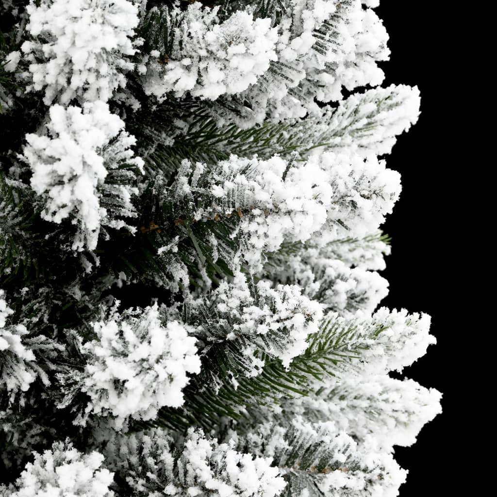 Sapin de Noël artificiel mince avec neige floquée 120 cm PVC/PE - Xios Store SNC