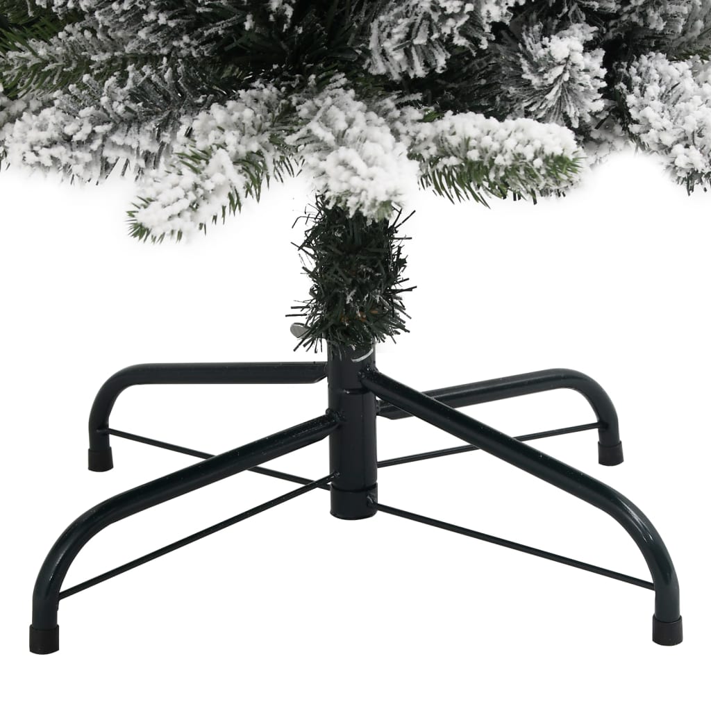 Sapin de Noël artificiel mince avec neige floquée 120 cm PVC/PE - Xios Store SNC