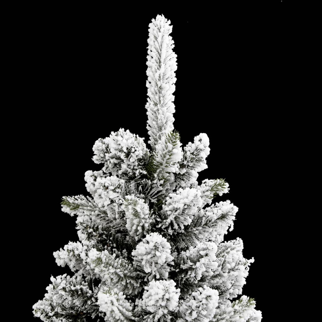 Sapin de Noël artificiel mince avec neige floquée 120 cm PVC/PE - Xios Store SNC