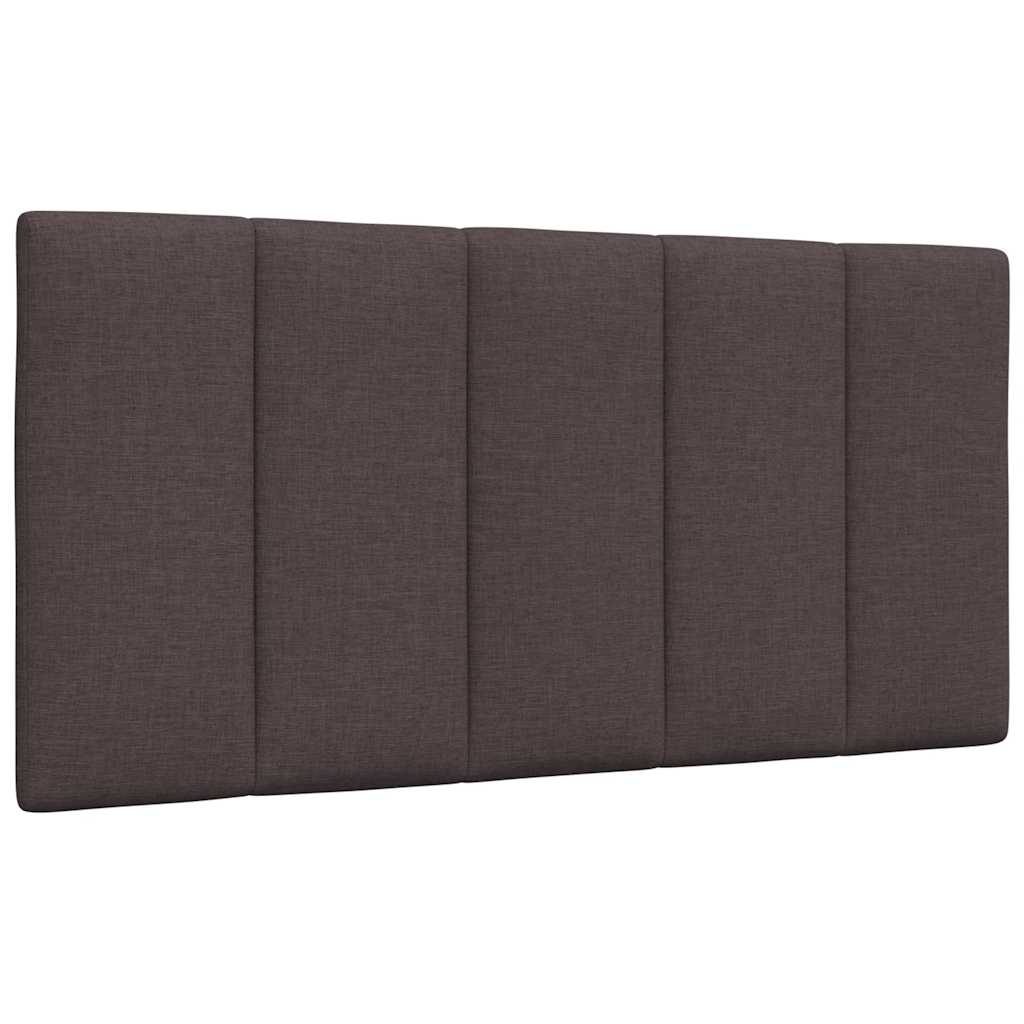 Cadre de lit sans matelas marron foncé 100x200 cm tissu Lits & cadres de lit vidaXL