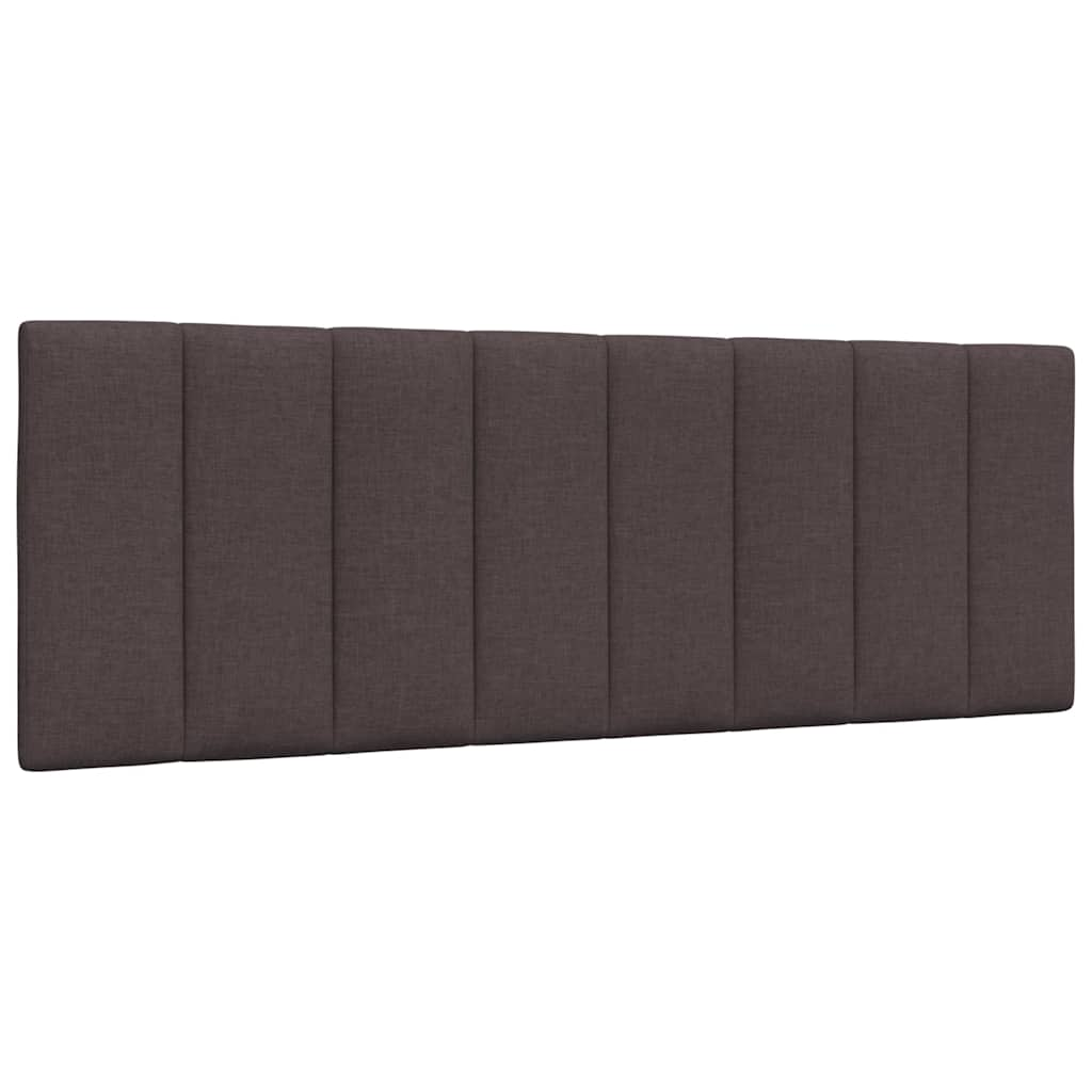 Cadre de lit sans matelas marron foncé 120x200 cm tissu Lits & cadres de lit vidaXL