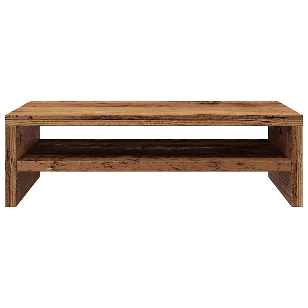 Support de moniteur vieux bois 42 x 24 x 13cm bois d'ingénierie Meubles TV vidaXL