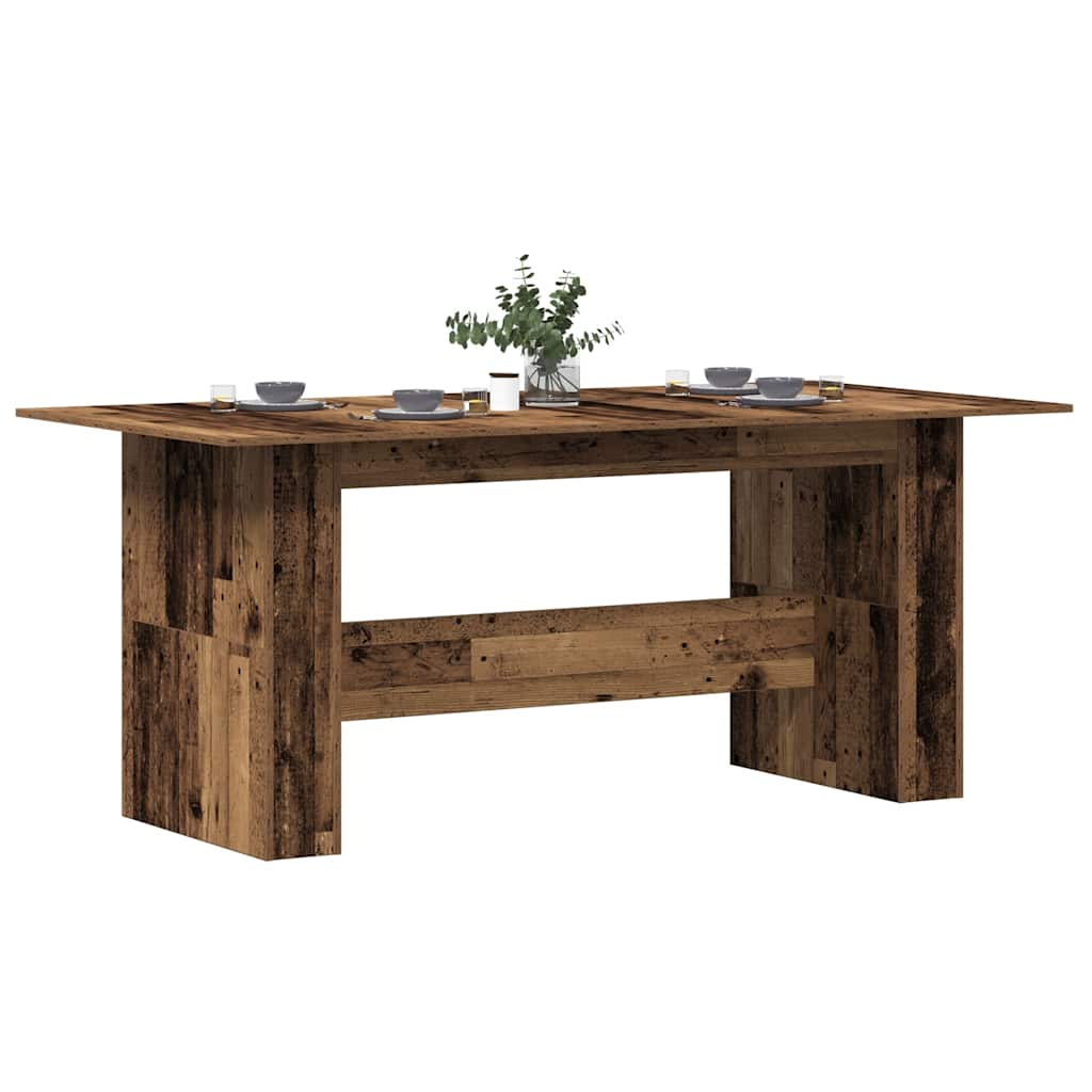 Table à manger vieux bois 180x90x76 cm bois d'ingénierie Tables à manger vidaXL   