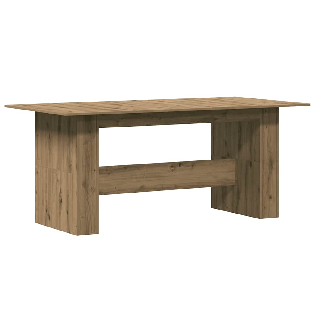 Table à manger chêne artisanal 180x90x76 cm bois d'ingénierie Tables à manger vidaXL   